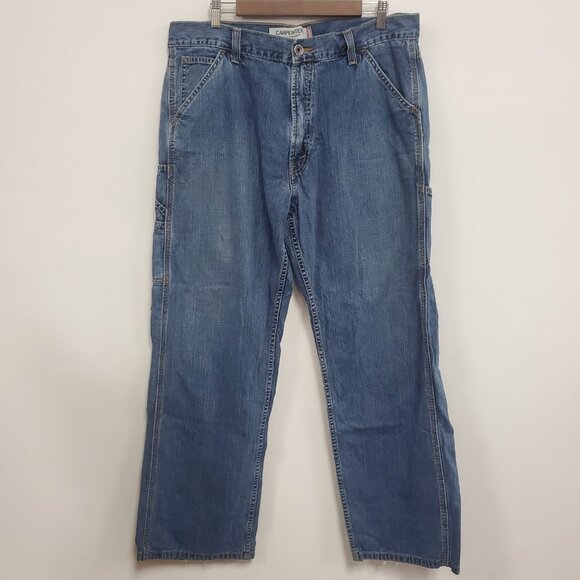 Levis Mens Y2K Skater Baggy Carpenter Loose Straight Jeans Size 36X32 Streetwear - Picture 1 of 12